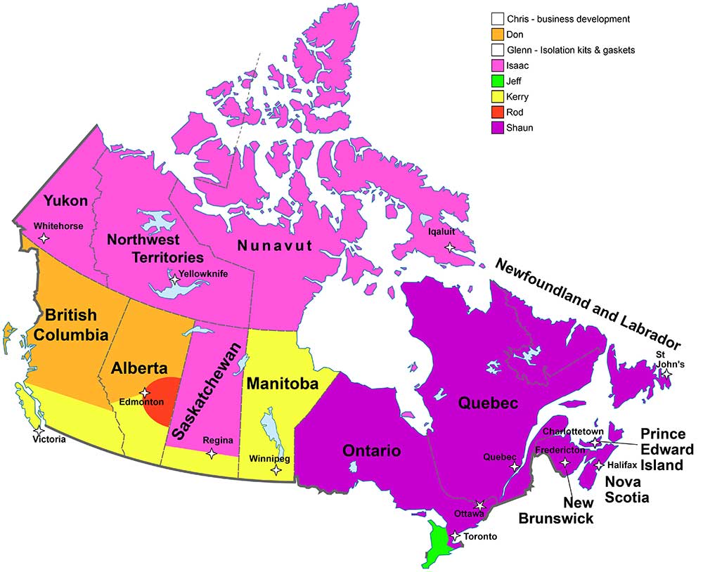 Canada Joint Integrity Consultant Map