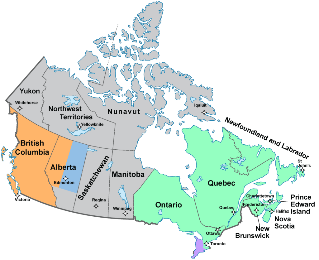 JIS Canada Map